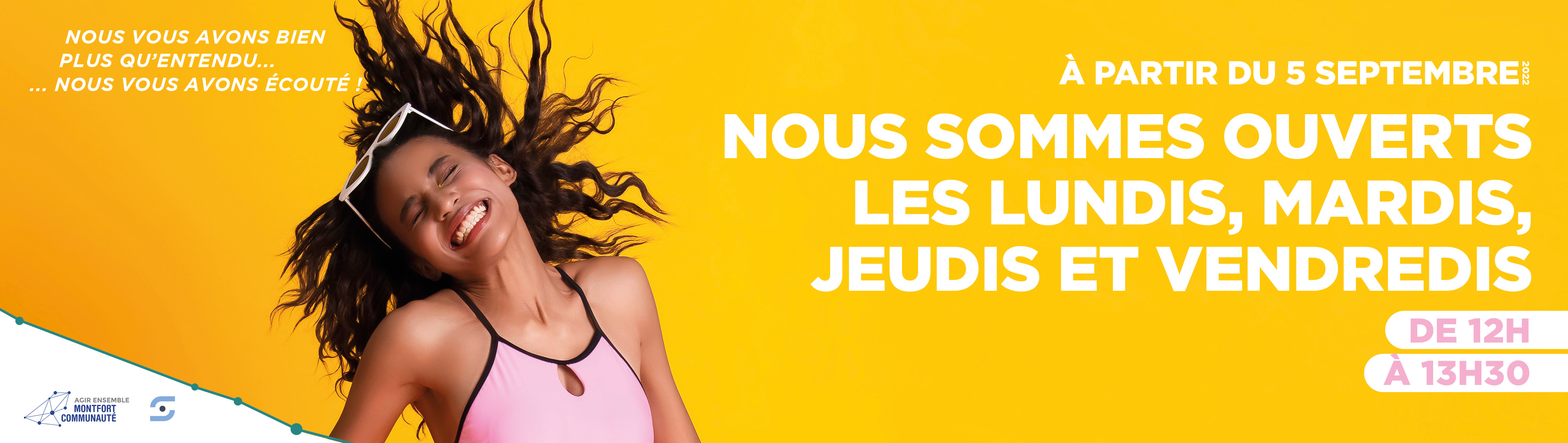 NOUS SOMMES OUVERTS